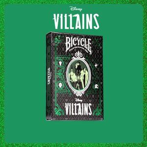 👿 Bicycle x Disney Villains Green Edition NIB